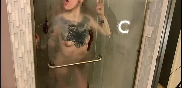  Shower sex with alt enby Penelope Raven